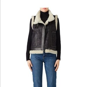 JOIE DANAY FAUX FUR VEST size small